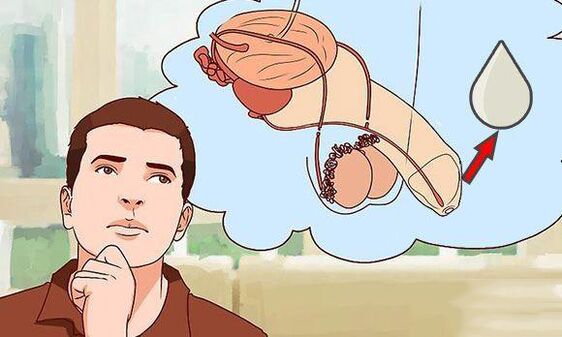 discharge to men when excited