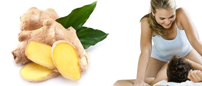 Benefits of the ginger root for male potential